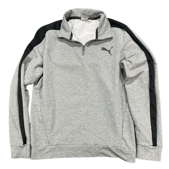 Puma Other - Puma Gray and Black Quarter Zip Pullover Size Large